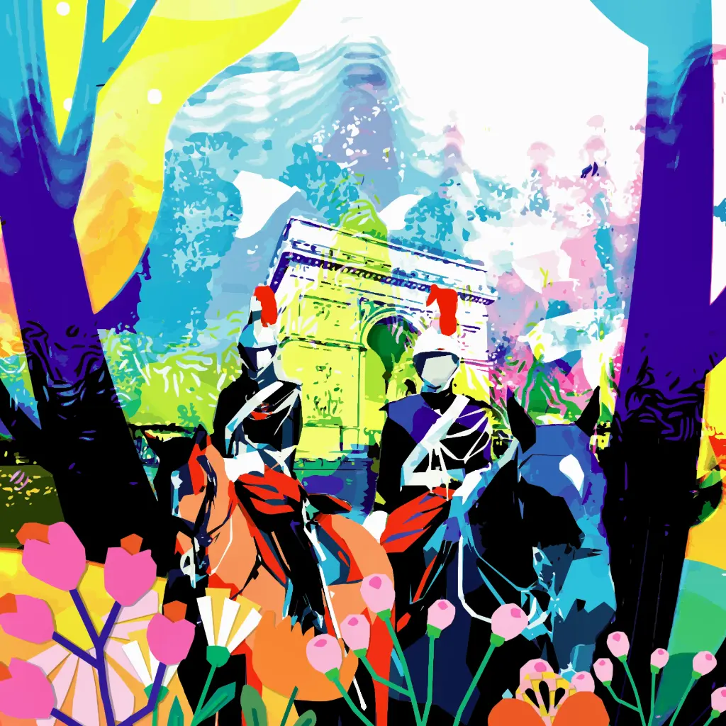 Garde d'honneur au cœur de Paris