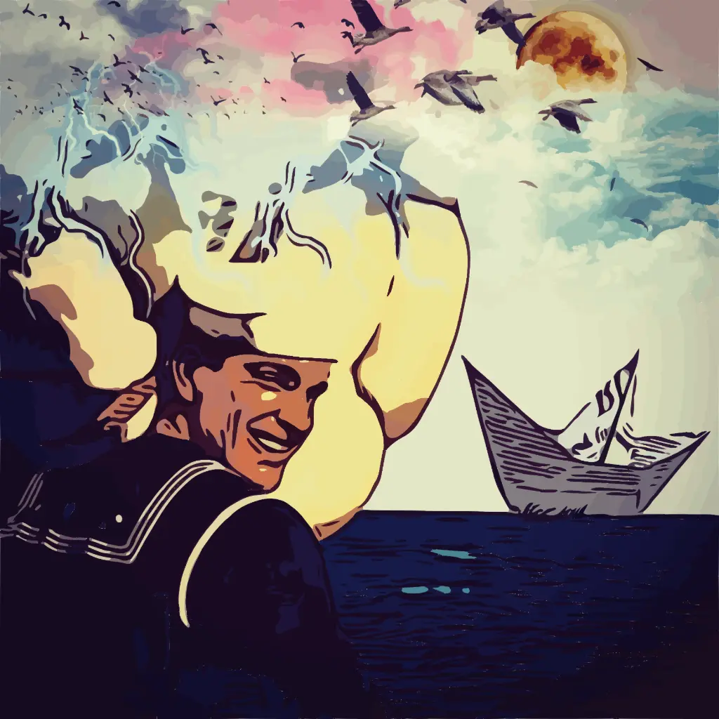 Sourire de marin sous la tempête