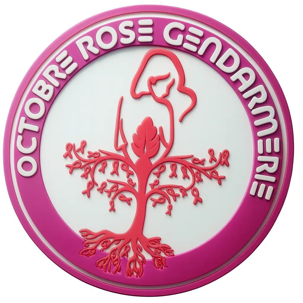 Rondache Écusson Octobre Rose