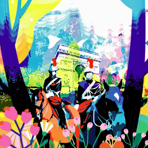 Garde d'honneur au cœur de Paris