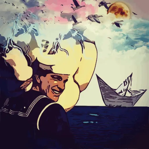 Sourire de marin sous la tempête