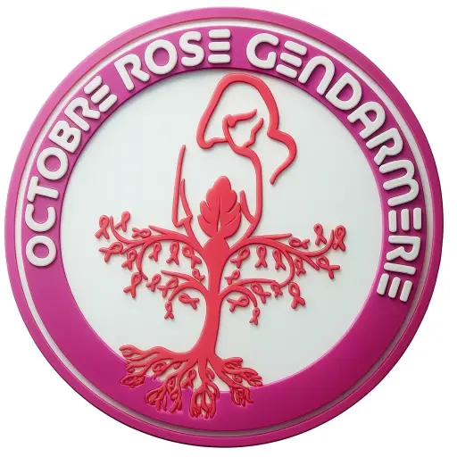 Rondache Écusson Octobre Rose