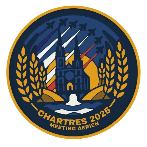 Écusson meeting aérien Chartres 2025